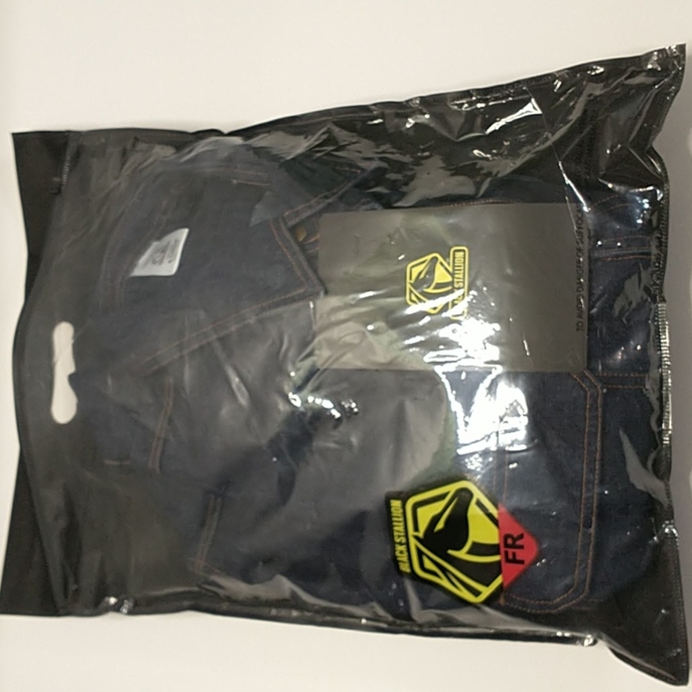 Black Stallion 8 oz FR Denim Work Shirt Size XL